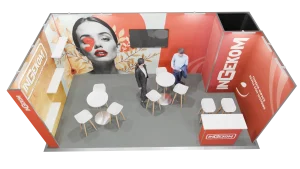Stand exposition 18m2- 6x3 - 1 Coté ouvert - stand exposition réutilisable - Stand Poitiers