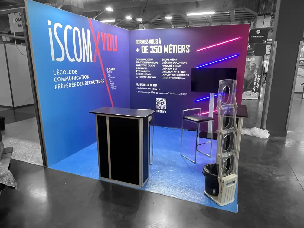 Installation Stand Exposition ISCOM - Hangar 14 - Ville de Bordeaux